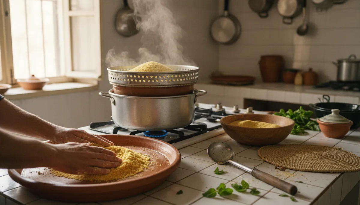 Comment cuire le couscous au couscoussier